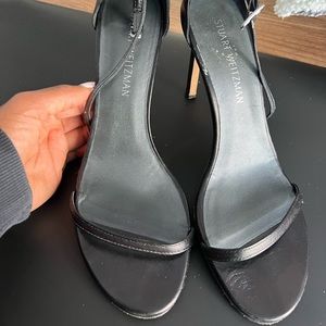 Stuart Weitzman Nudist Leather Sandals